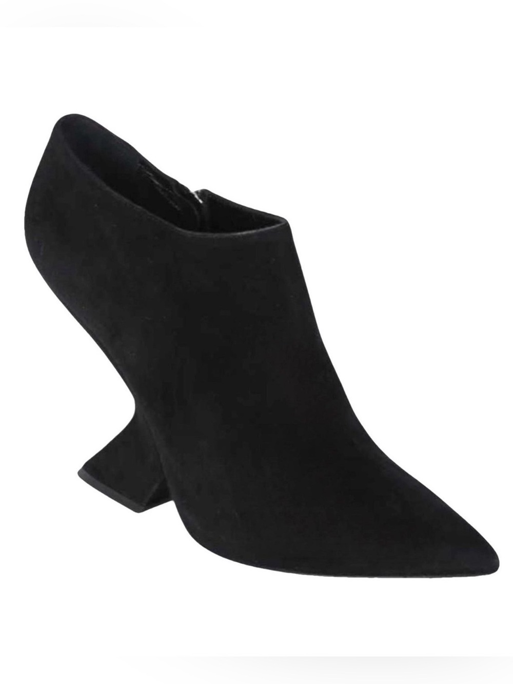 Christian Dior Black Suede Sculptural Heel Ankle Boots – Size 37 - Picture 1 of 9